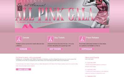 All Pink Gala – Designs and Website