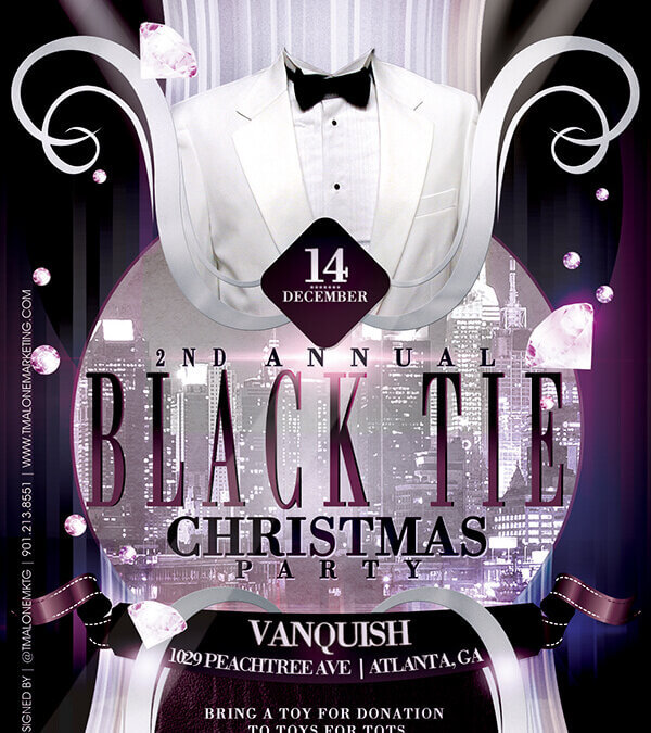 Black Tie Christmas Flyer