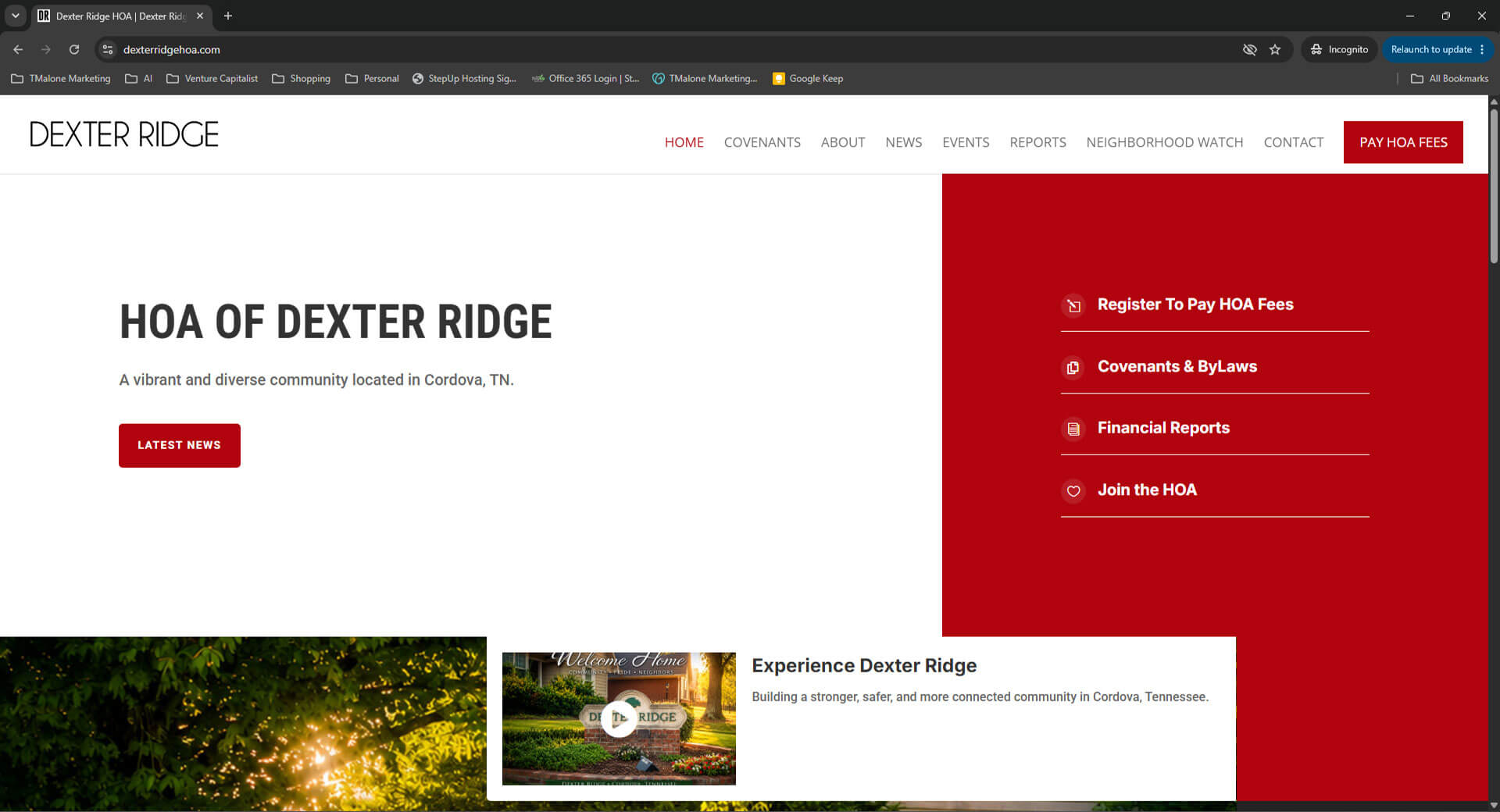 Dexter Ridge HOA